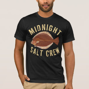 Camiseta Solha A Pescar Tripulação De Sal À Meia-Noite