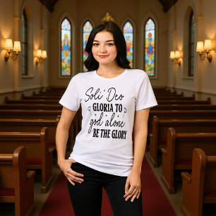 Camiseta Soli Deo Gloria - Só a Deus seja a Glória