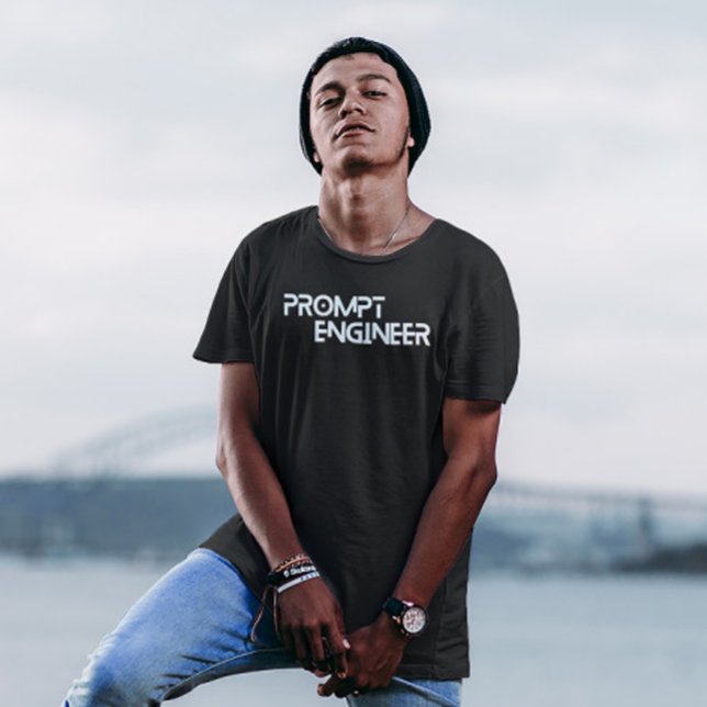 Camiseta Solicitar citação minimalista do engenheiro (Criador carregado)