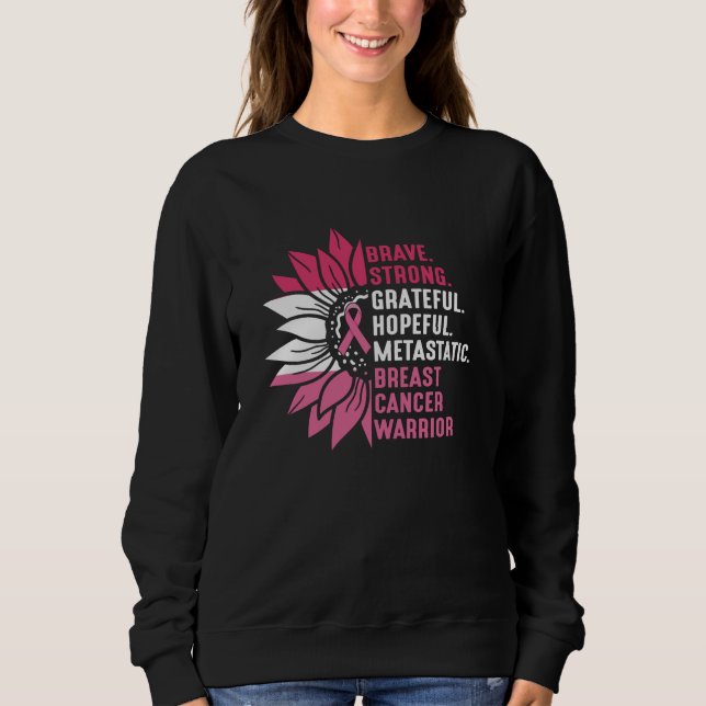 Camiseta Sólida e Grata Consciência do Cancer da Mama (Frente)