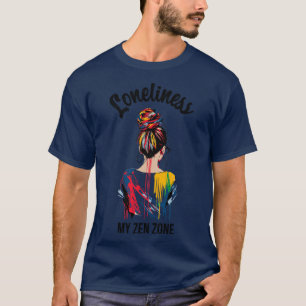 Camiseta Solidão minha zona zen