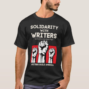 Camiseta Solidariedade Aos Escritores Culpados Da América E