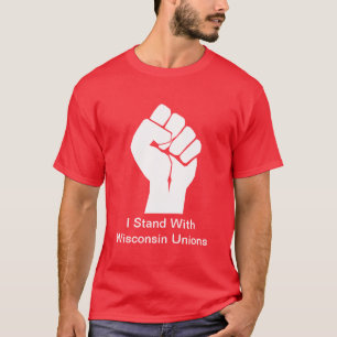 Camiseta Solidariedade com uniões de Wisconsin