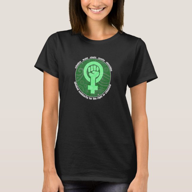 Camiseta Solidariedade Global Pelo Direito De Escolher Femi (Frente)
