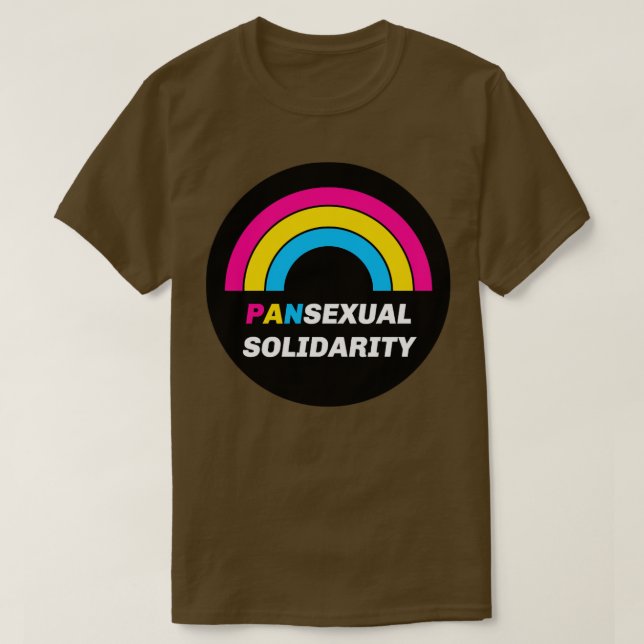 Camiseta Solidariedade Pansexual (Frente do Design)