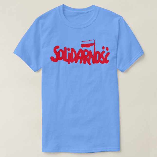 Camiseta Solidariedade Sindicato Polonês e Movimento do (Frente do Design)
