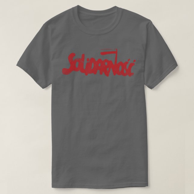 Camiseta Solidarnosc 80s Sindicato Polonês (Frente do Design)