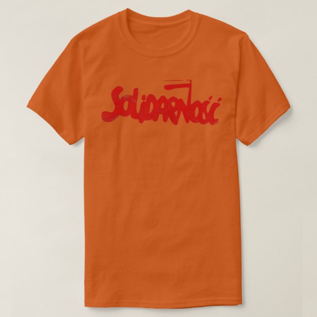 Camiseta Solidarnosc 80s Sindicato Polonês (Frente do Design)