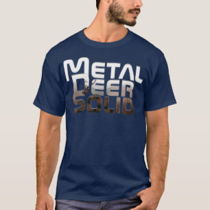 Camiseta Sólido de veado metálico