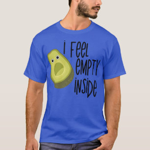 Camiseta Solitário Avocado Engraçado Sentido Vazio Guacamo