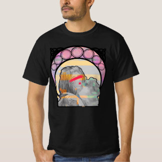 Camiseta Solitário Doll Glitch Art