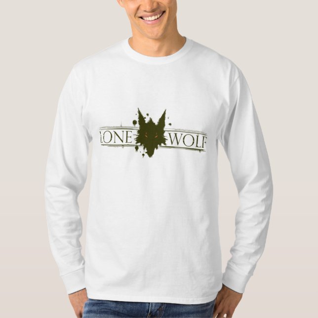 Camiseta solitário-lobo (Frente)