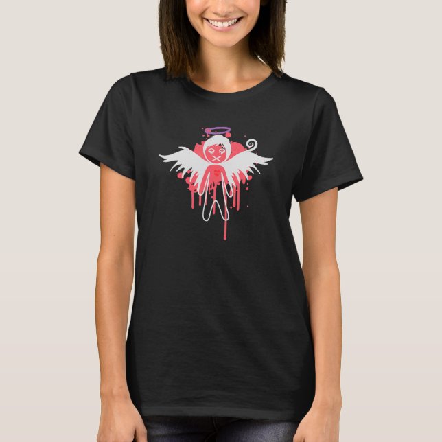 Camiseta Solitário Sad Emo Gothic Angel (Frente)