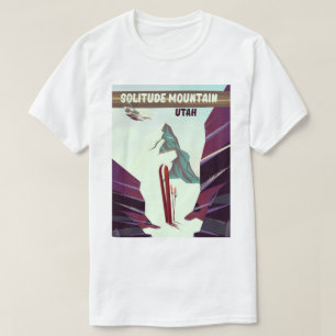 Camiseta Solitude Mountain, viagens vintage de poster de Ut