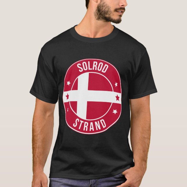 Camiseta Solrod Strand, Dinamarca Cidade (Frente)