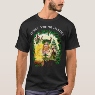 Camiseta Solstício De Inverno Da feliz E Yule Feliz