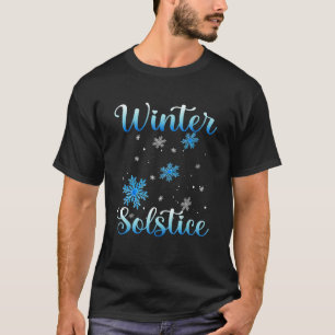 Camiseta Solstício de Inverno Floco de Neve Azul Abençoado 