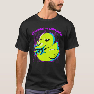 Camiseta Solte A Chá Crachatada De Pato De Borracha Quacken