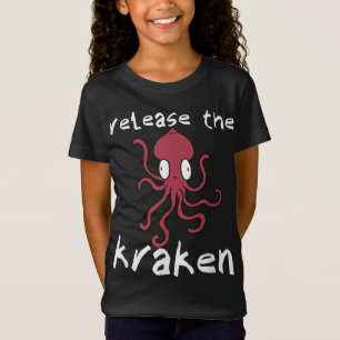Camiseta Solte o Camisa-T do Octopus Giant Kraken Derpy