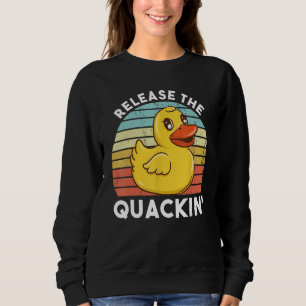 Camiseta Solte o Duque Amarelo Quackenho Pato Engraçado Duc