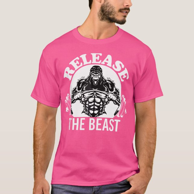 Camiseta Solte O Giro Da Besta Gorila Levantar O Animal M (Frente)