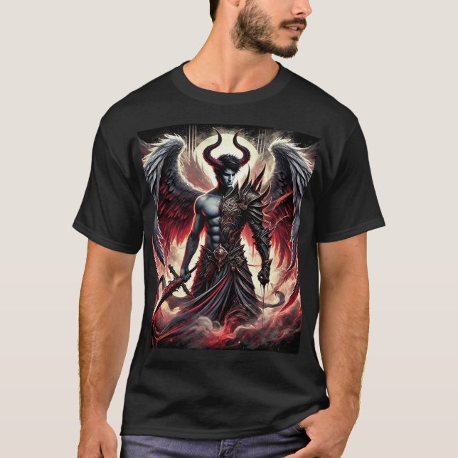 Camiseta Solte o Guardião Escuro - Anjo Malvado T-Shi (Frente)