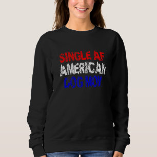 Camiseta Solteiro AF Americano Cachorro Mãe Cachorro Andand
