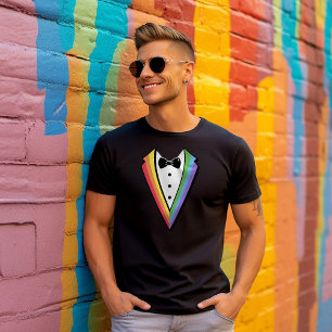 Camiseta Solteiro Bachelorette Pride Rainbow LGBTQ