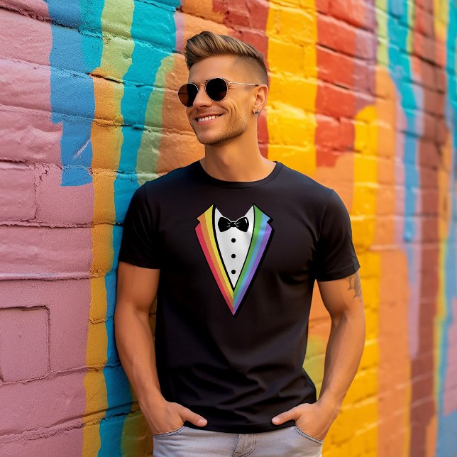 Camiseta Solteiro Bachelorette Pride Rainbow LGBTQ (Criador carregado)