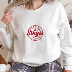 Camiseta Solteiro branco moderno e Impressão feliz
