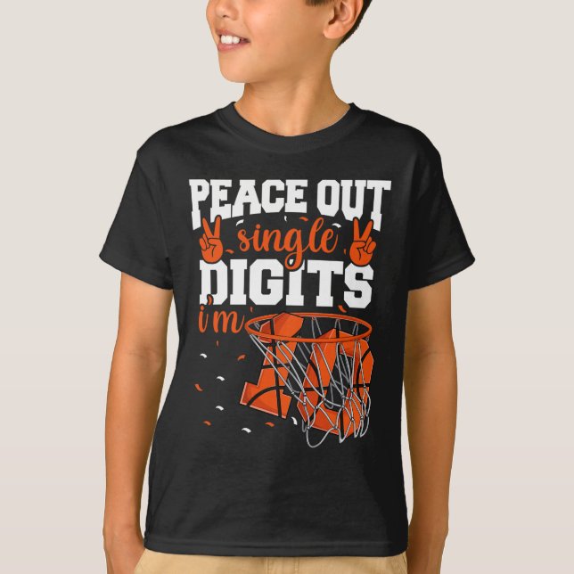 Camiseta solteiro Bysketbyll Peace Out (Frente)