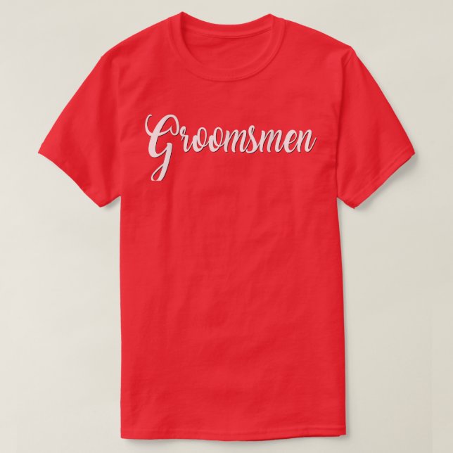 Camiseta Solteiro de Casamento Branco de padrinhos de casam (Frente do Design)