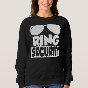 Camiseta Solteiro de Casamento de Noivado de Segurança do A