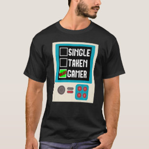 Camiseta Solteiro De Estado Da Relação Levado A Jogador, Ga