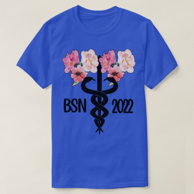 Camiseta Solteiro De Graduação De Enfermagem De Ciência BSN (Frente do Design)