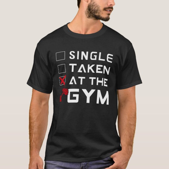 Camiseta Solteiro De Impressão Secundária Gym Fordão Treina (Frente)