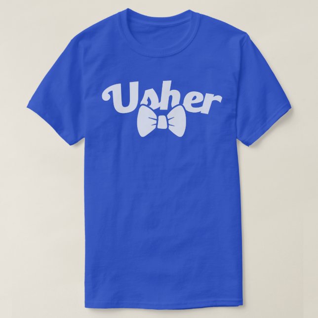 Camiseta Solteiro de Usher da Tripulação do Grooms (Frente do Design)