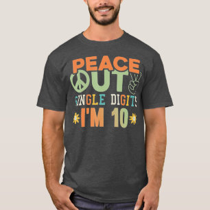 Camiseta Solteiro Dígitos Im 10 tipo dye 10th Birthd