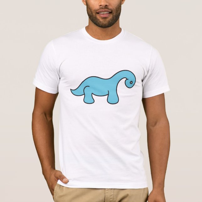 Camiseta Solteiro do dinossauro (Frente)