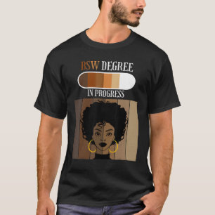 Camiseta Solteiro do grau de BSW de Trabalho Social em Anda