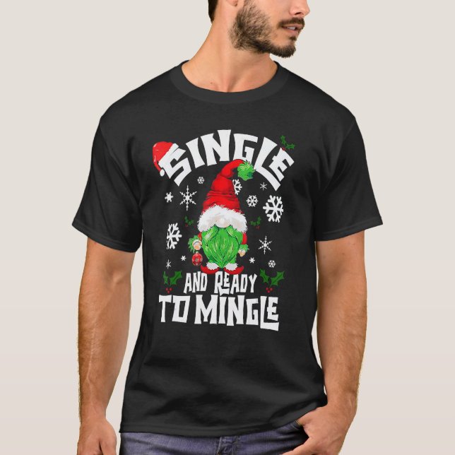 Camiseta Solteiro E Pronto Para Mingir Para Solteiros (Frente)