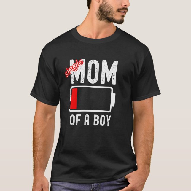 Camiseta Solteiro Engraçado Mãe De Um Dia de as mães De Bat (Frente)