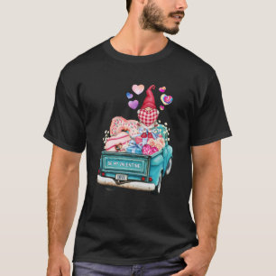 Camiseta Solteiro Gnome Girl Car Flowers Pastel Tie dye Val