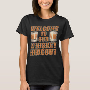 Camiseta Solteiro Malt Hideout Irish Scotch Whiskey