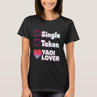 Camiseta Solteiro Namorado Yaoi Amante