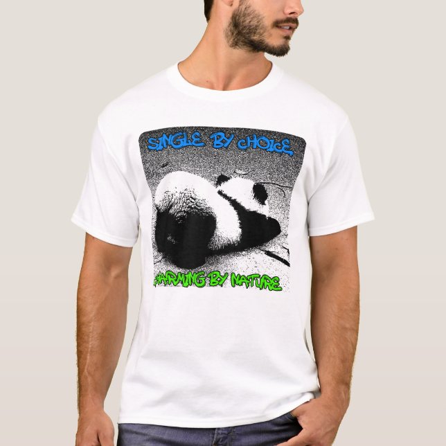 Camiseta Solteiro por escolha - Escolha de Panda que se est (Frente)