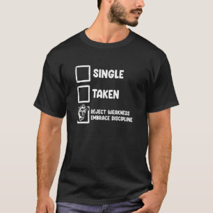 Camiseta Solteiro Rejeitado Disciplina de Embraço Moderna