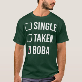 Camiseta Solteiro Retirada Boba Tea Tea Bebendo Lover Tea B