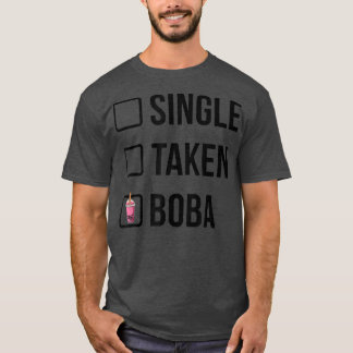 Camiseta Solteiro Retirada Boba Tea Tea Bebendo Lover Tea B