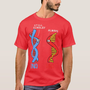Camiseta Solteiro Science DNA RNA Partner Relationis Chemis